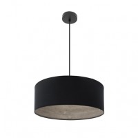 Distribuidor - Lâmpadas Diversas | Colgantes Moderno | COLGANTE TANIA 1XE27 NEGRO/NEGRO-MADERA GRIS REGX50X50 CM Ref: 188395009